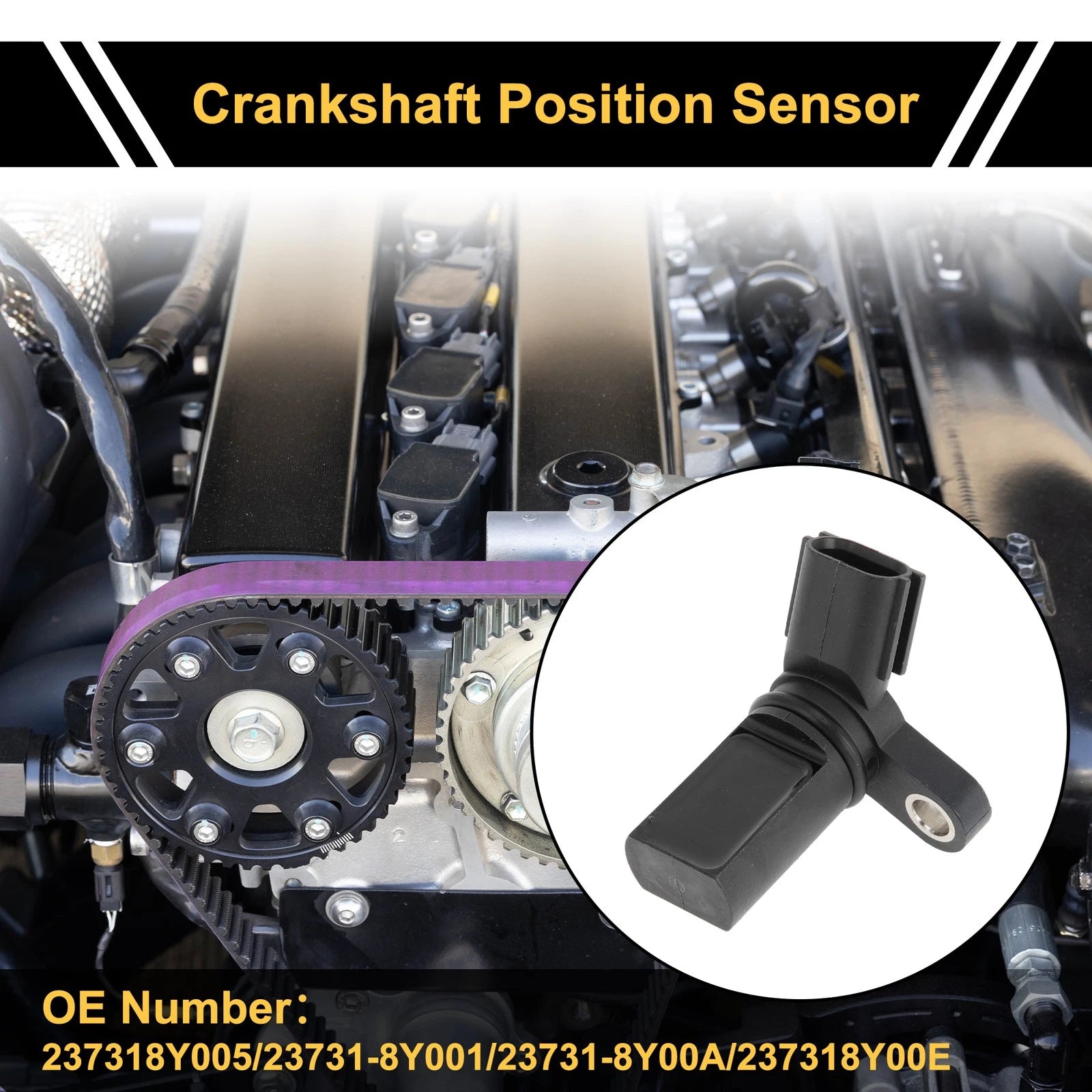 1 Pc Crankshaft Position Sensor No.237318Y005 for Nissan Altima (2006–2013)