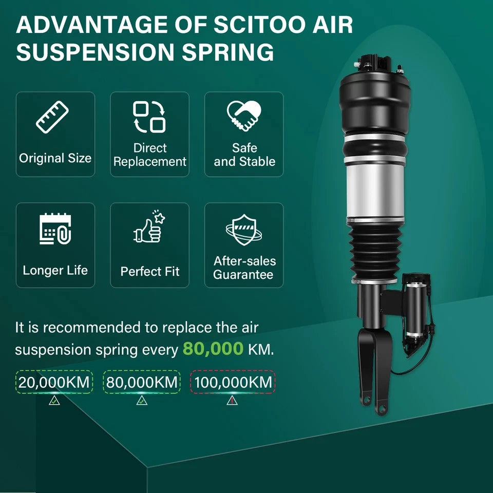 Set of 2 Airmatic Air Struts for MB W211 E350 E500 E550 4Matic (2003–2009)