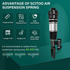 Set of 2 Airmatic Air Struts for MB W211 E350 E500 E550 4Matic (2003–2009)