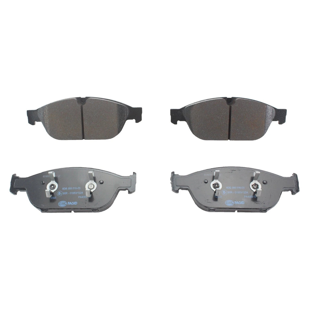 Set of 4 Hella Front Low-Met Disc Brake Pads for Audi A6 Quattro (2012–2014)