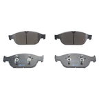 Set of 4 Hella Front Low-Met Disc Brake Pads for Audi A6 Quattro (2012–2014)
