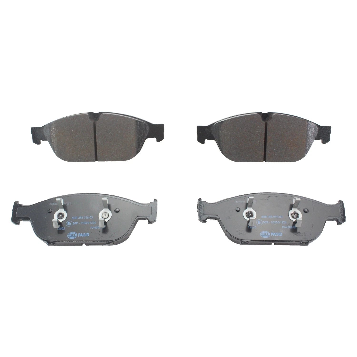 Set of 4 Hella Front Low-Met Disc Brake Pads for Audi A6 Quattro (2012–2014)