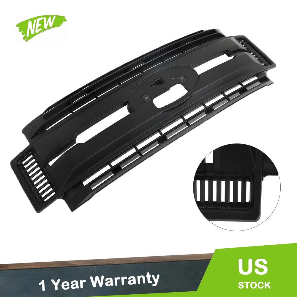 Front Upper Grille Replacement for Ford F-250 F-350 (2017–2019) Matte Black