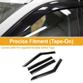 Set of 4 Window Deflectors for Mitsubishi Outlander Sport RVR (2023–2024) Black