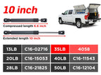 Gas Shocks Struts for Leer Camper Shell Rear Topper Window (2004-2008)