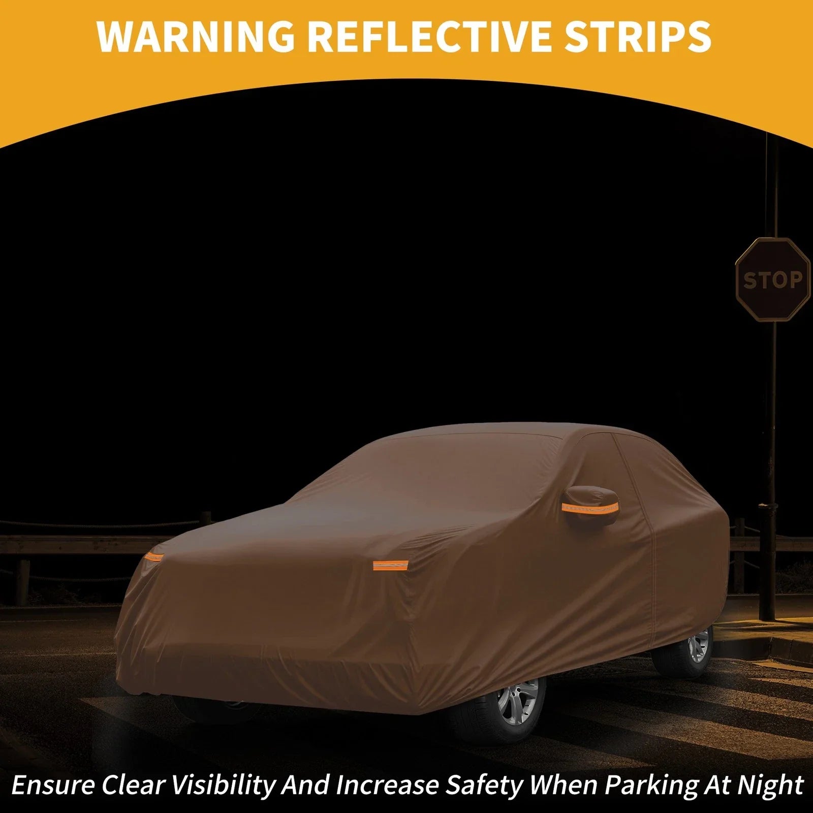 Car Cover for BMW X5 Orange Cotton with Zipper