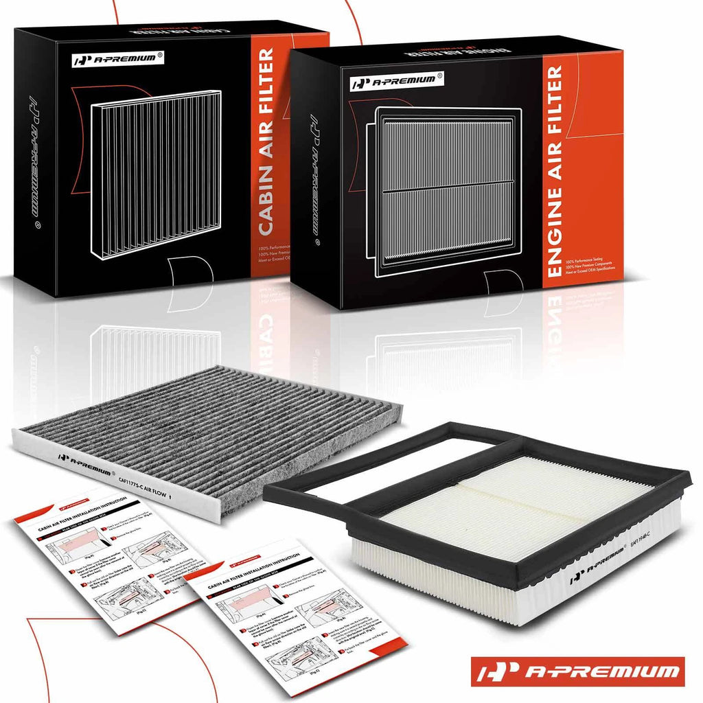 Engine & Activated Carbon Cabin Air Filter for Lincoln MKZ Ford Fusion (2013–2020)