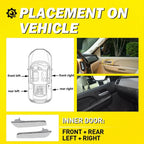 Set of 4 Inside Silver Door Handles for Chevy Cadillac GMC Yukon (2007–2014) PY