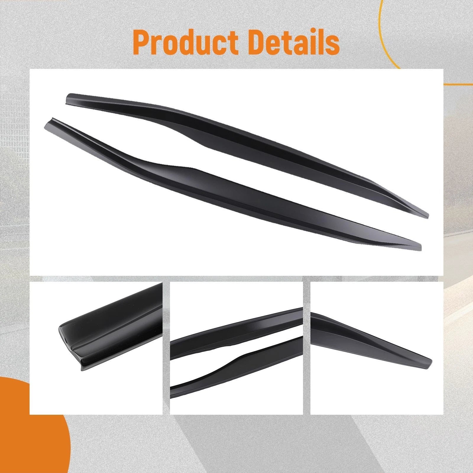 Black Side Skirt Panel Extension for Chevy Corvette C7 Z06 Stingray (2014–2019)