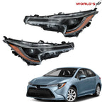 LED Projector Headlights Assembly for Toyota Corolla L LE (2020–2021)