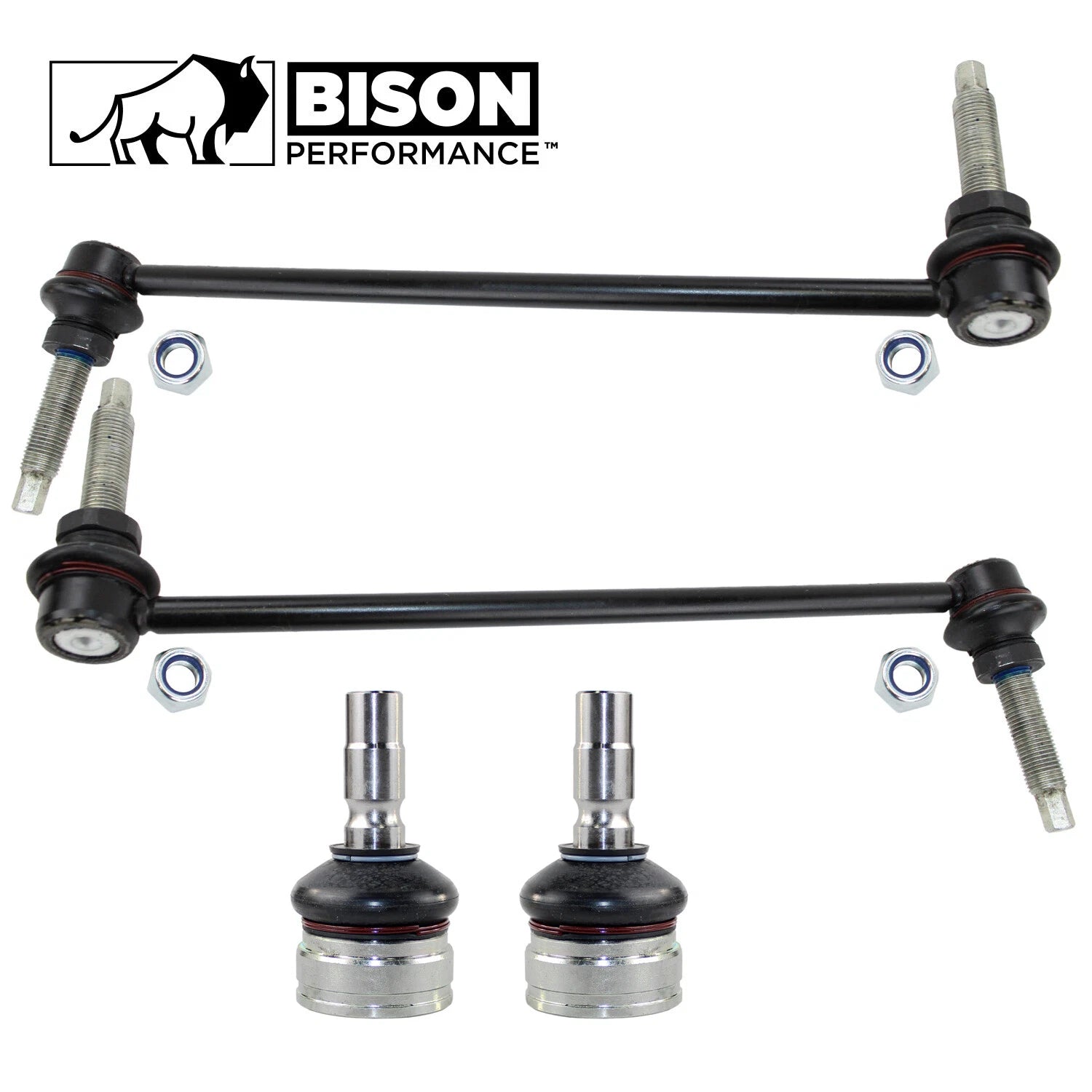 4pc Front Sway Bar Link Lower Ball Joint Kit for Ford Mustang