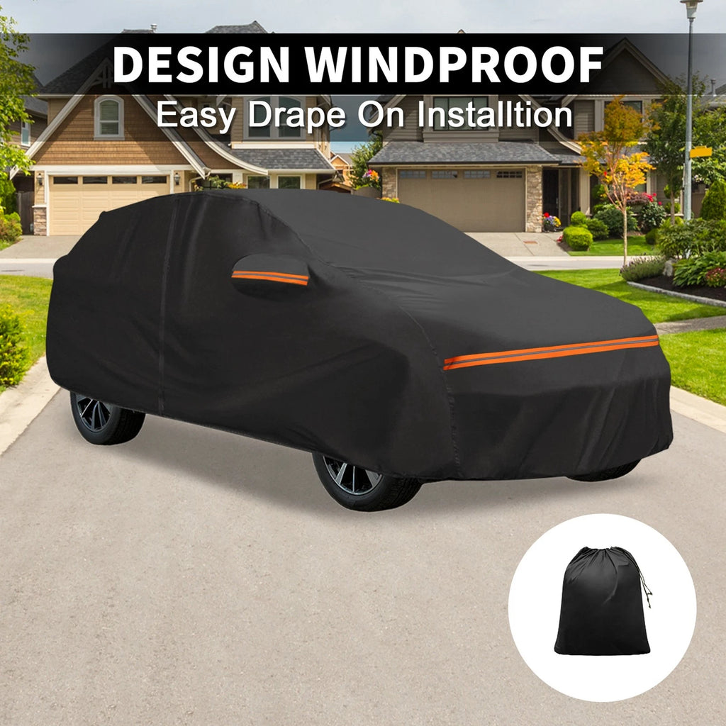 Waterproof Car Cover for Subaru Impreza (All Weather, Black, Aluminum Film)
