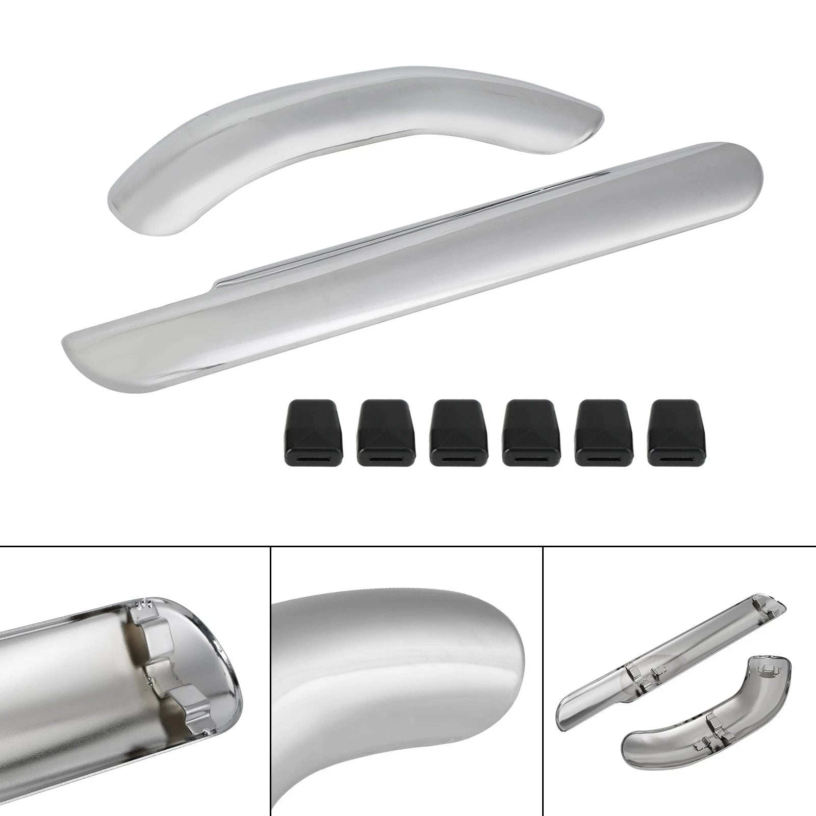 Exhaust Muffler Cover Pipe Heat Shield for Honda Shadow Ace VT400 VT750 (1998–2013)