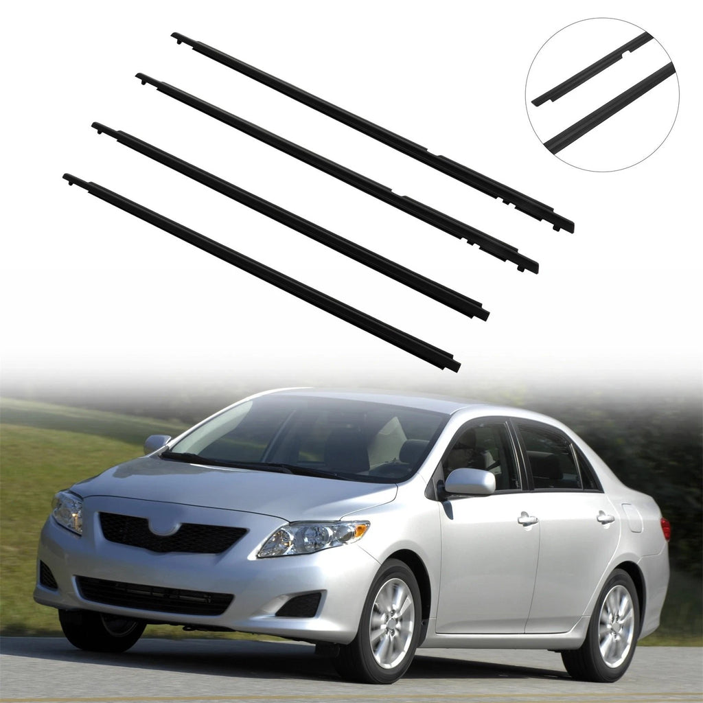 Window Scraper Seal Belt Weatherstrip for Toyota Corolla (2009–2012)