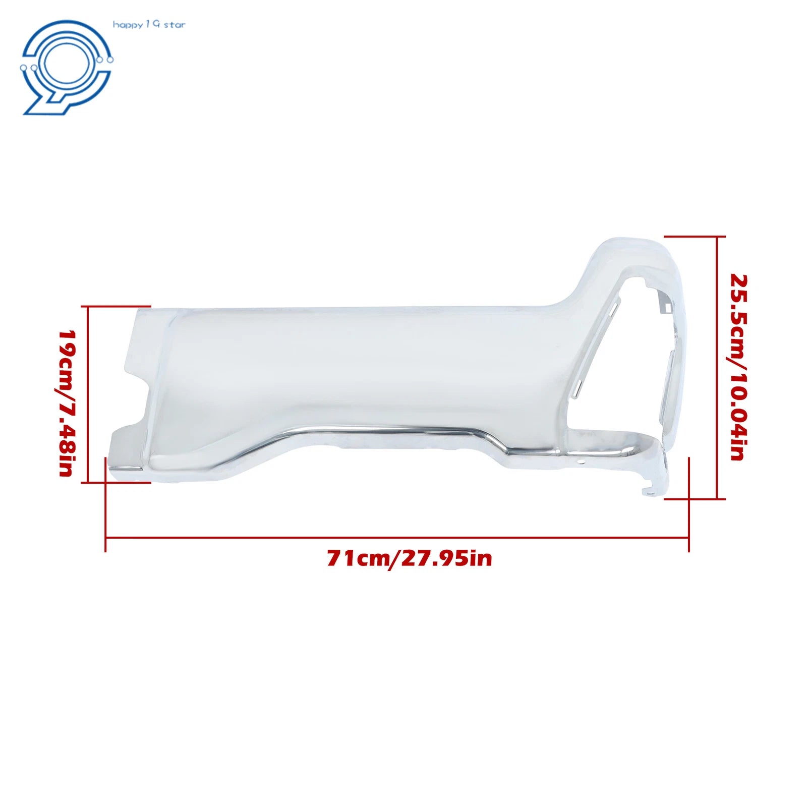 Chrome Rear Right Back Bumper End Cap for Ford F250 F350 F450 (2023–2025)