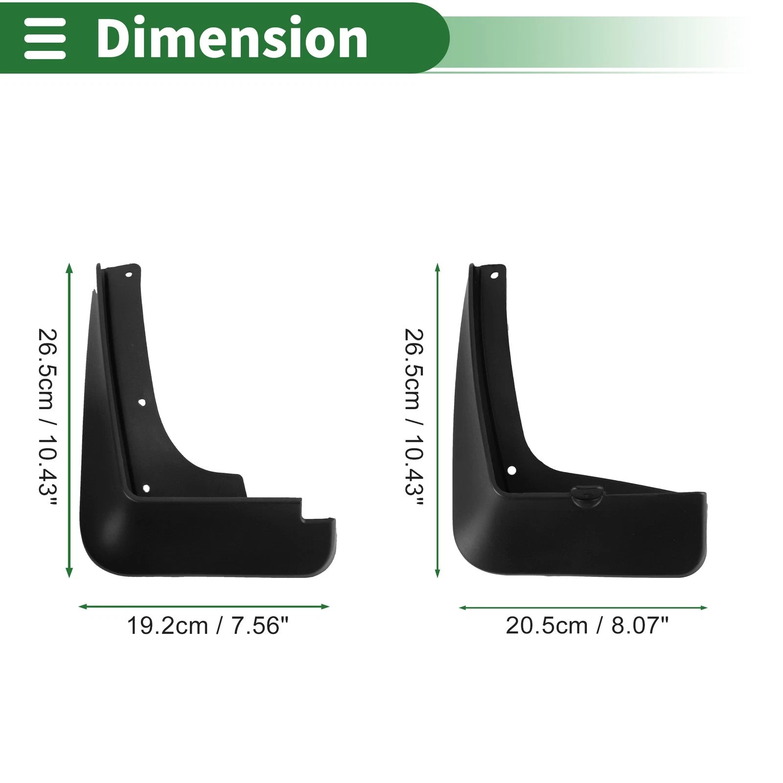 Mud Flaps Splash Guards for Hyundai Tucson (2015–2016) W/ Mount Accessories