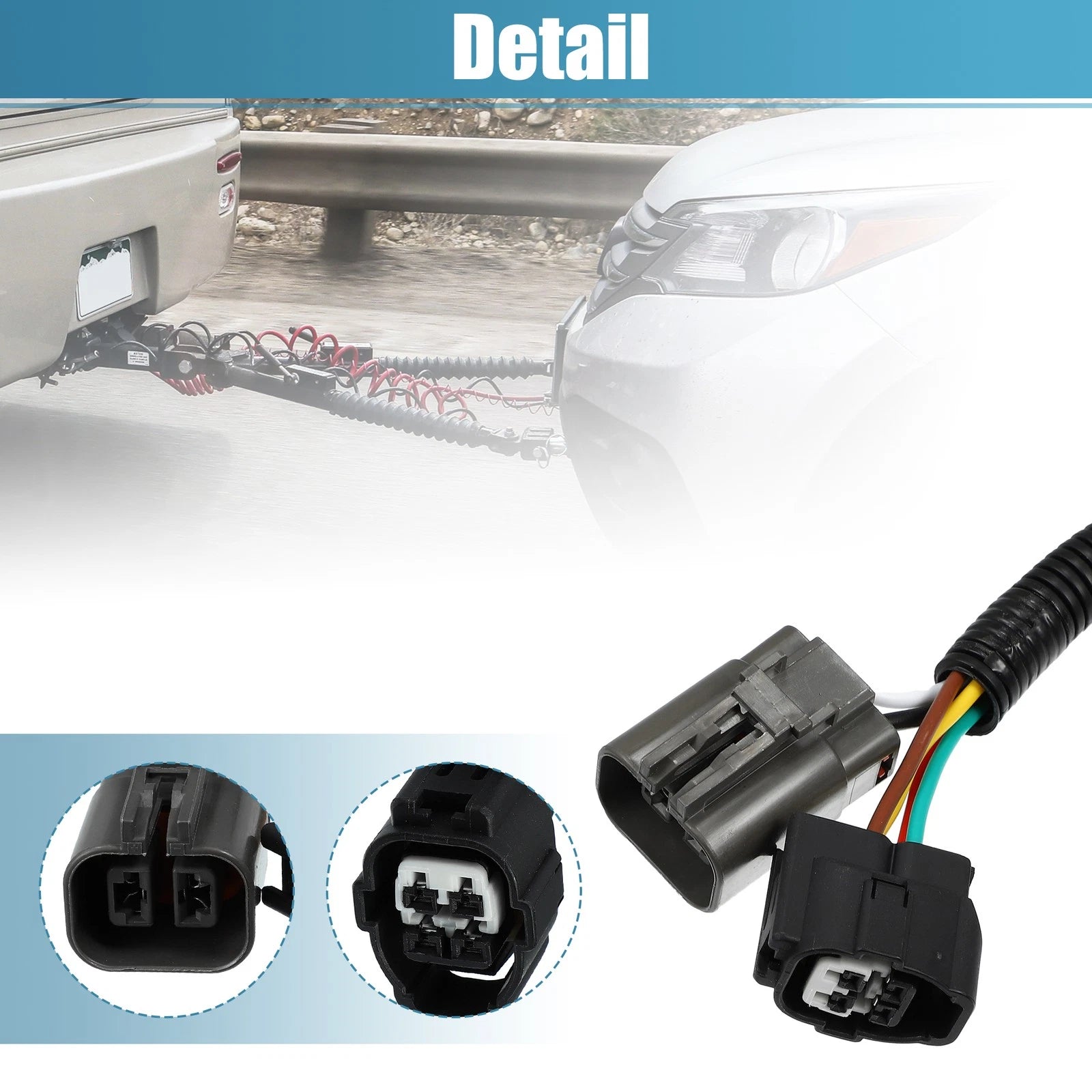 Set of 4 118269 Vehicle Side 4-Pin Trailer Wiring Harness for Kia Sorento (2011–2020)