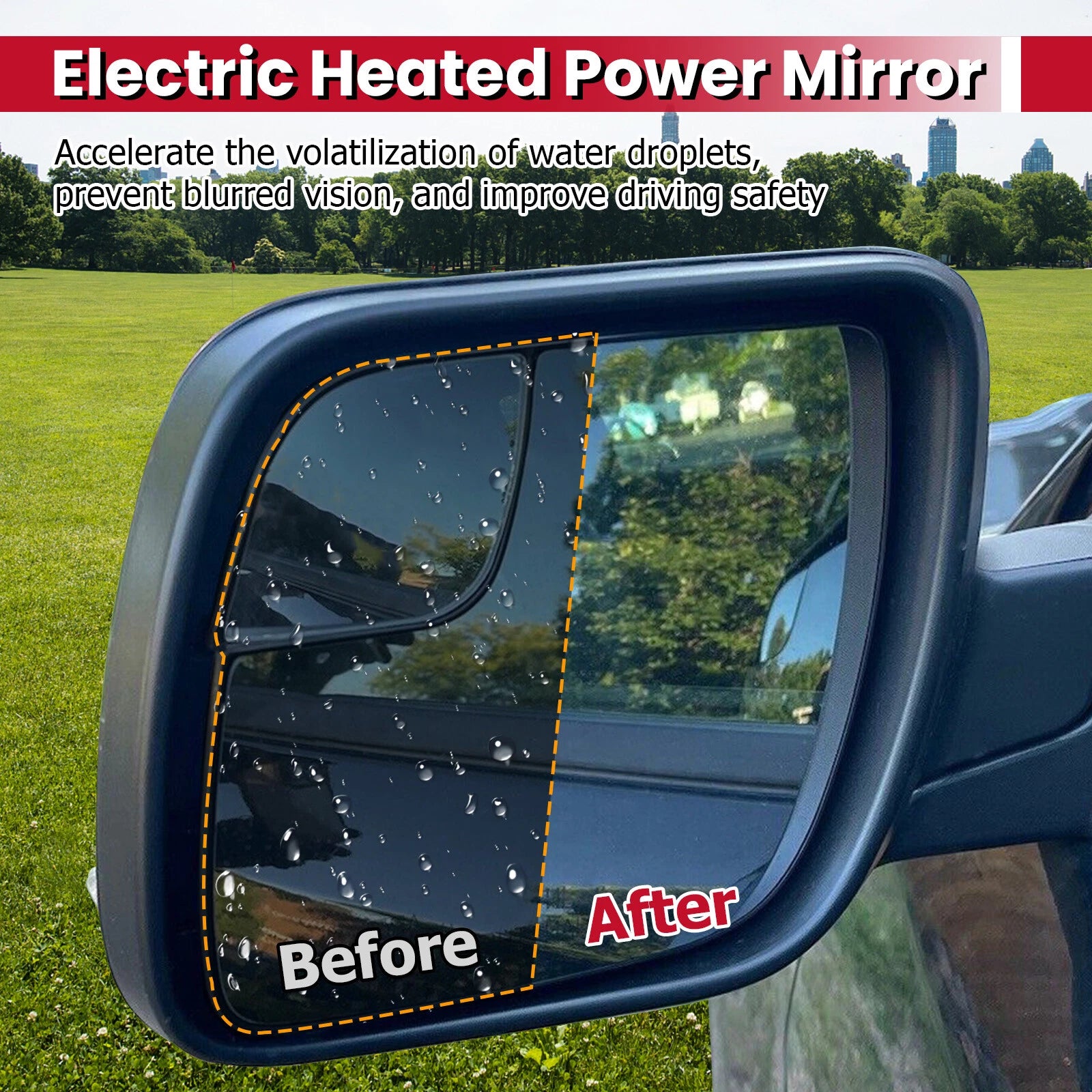 Heated Side Power Mirrors with Turn Signal for Ford Explorer (2016-2019)