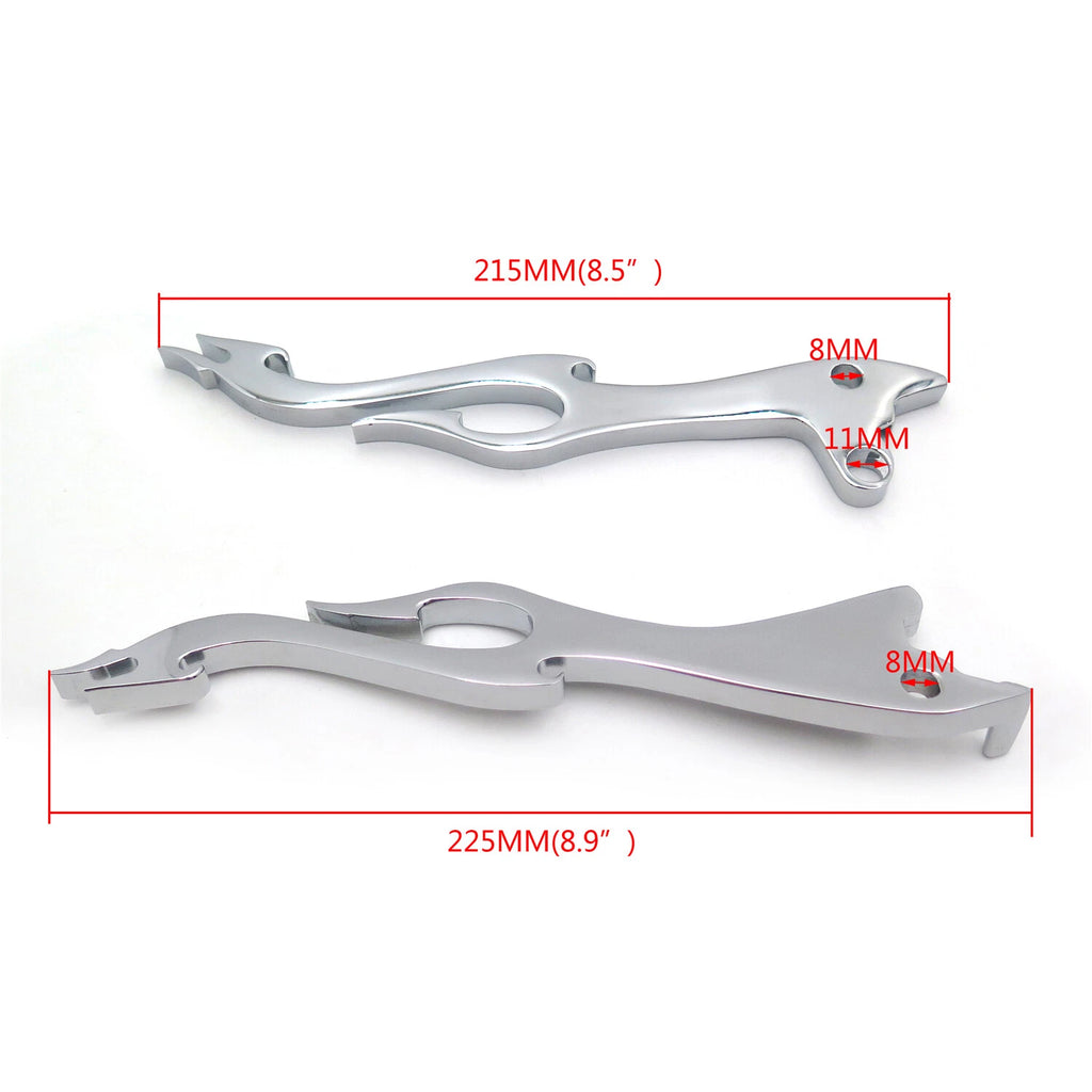 Custom Brake Clutch Flame Lever Set for Suzuki Boulevard S50 C90 Intruder 800 (2005–2018)