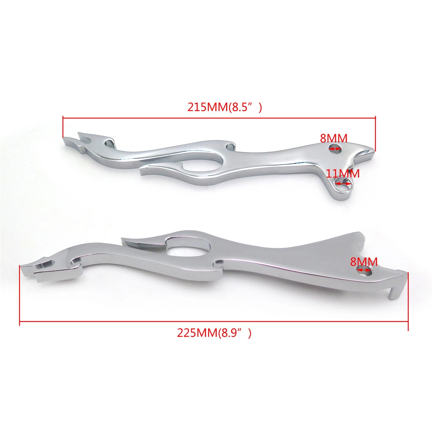 Custom Brake Clutch Flame Lever Set for Suzuki Boulevard S50 C90 Intruder 800 (2005–2018)