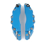 Pair Disc Brake Caliper Cover Kit for Universal Fit (Small Size, Metal, Blue)