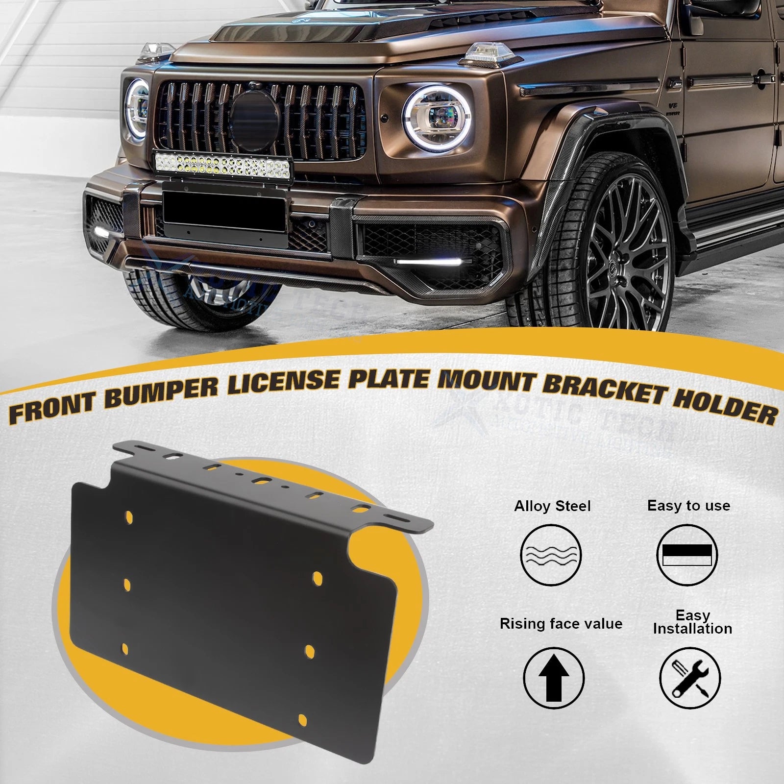 Alloy Steel Light Bar Support for Dodge Ram 1500 2500 3500 (2010-2024)