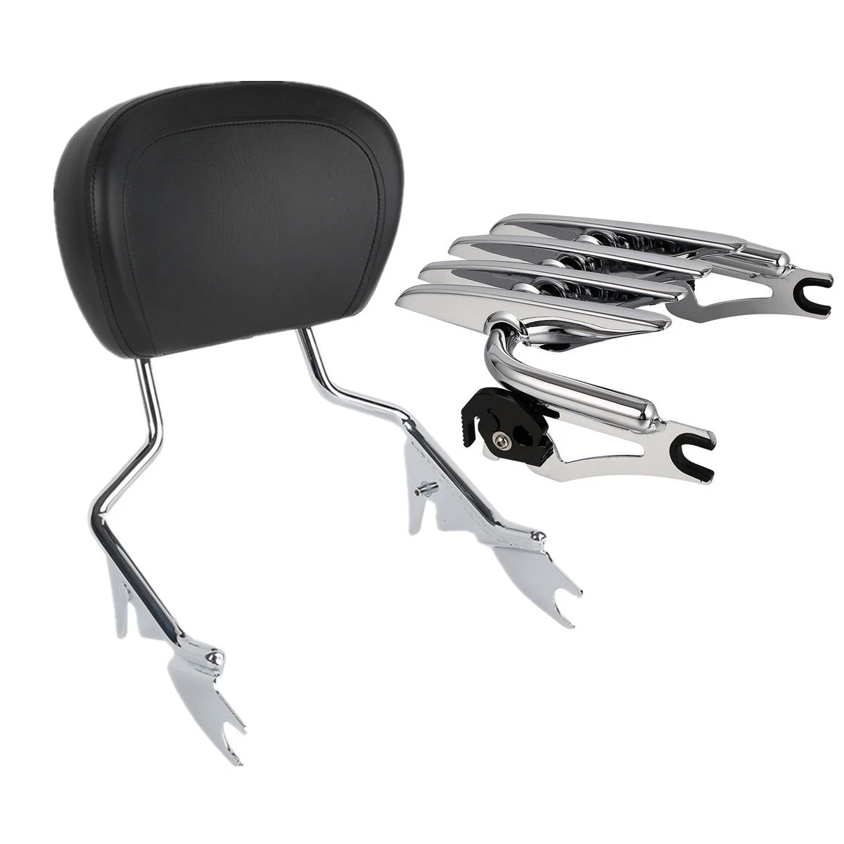 Sissy Bar Backrest Luggage Rack for Harley Touring Road Glide (2009–2025)