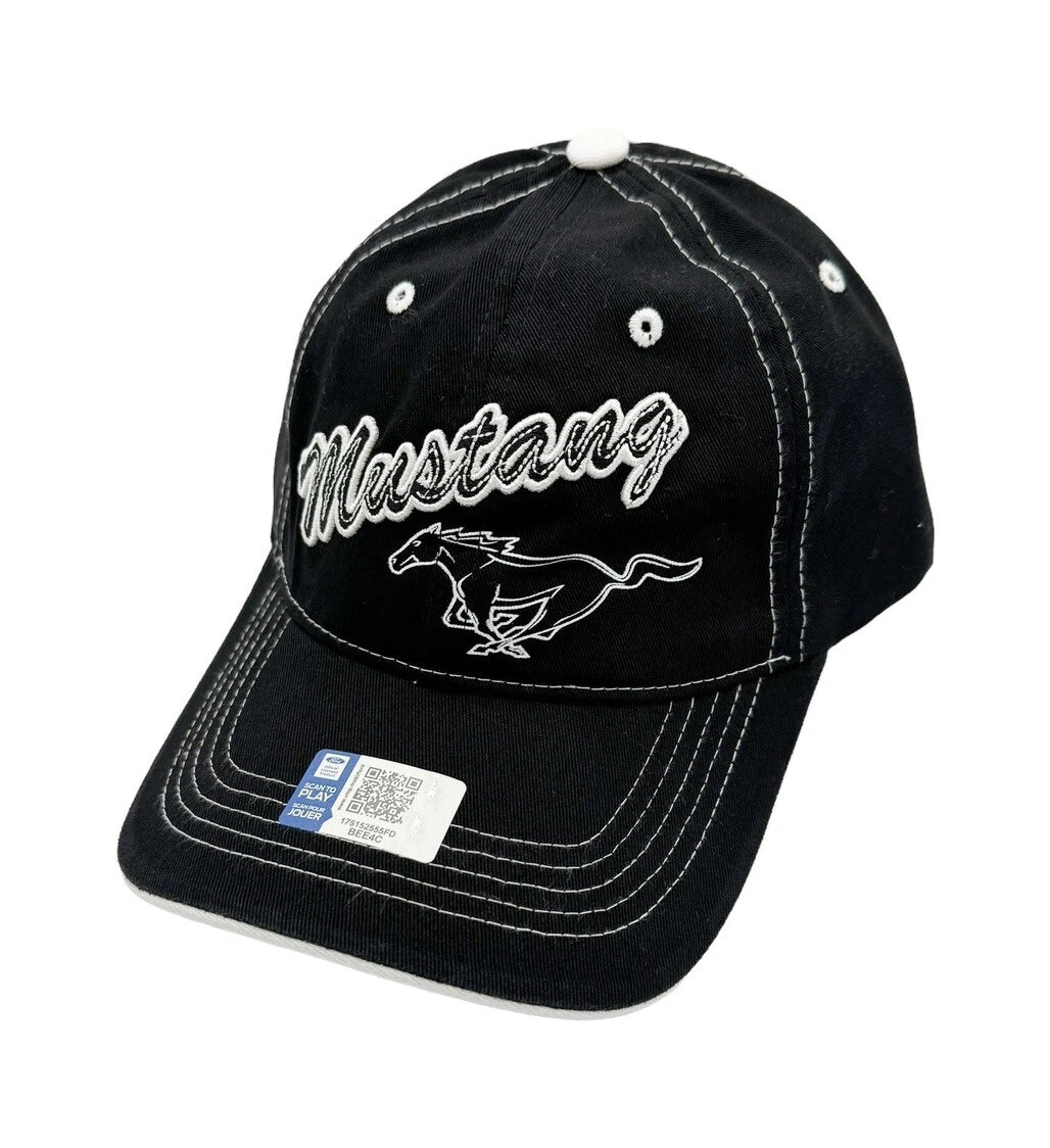 Mustang Hat Cap with Pony Logo for Ford Mustang (1965–2024)