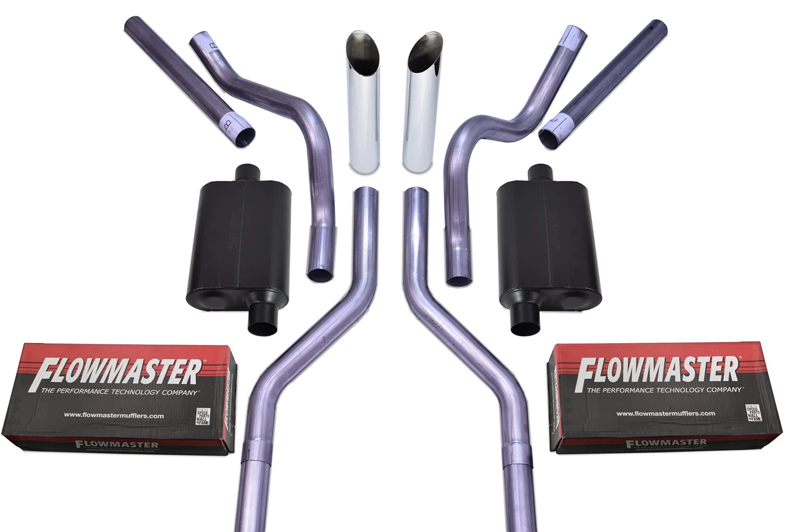2.5" Dual Exhaust Kit for Suburban Yukon (1969–1972) - Flowmaster Super 40