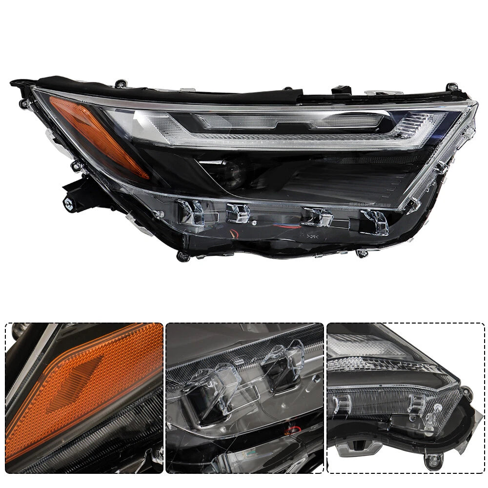 Headlight Assembly for Toyota RAV4 (2022–2024) LED Chrome Passenger Side