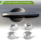 Set of 4 Chrome Door Handle Cup Protectors for Mitsubishi Outlander 