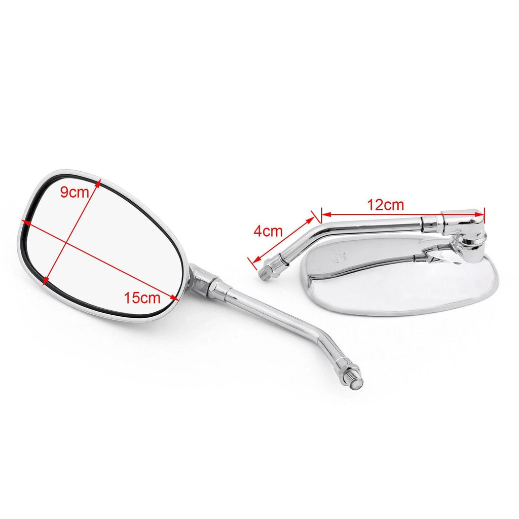 10 mm Motorcycle Rear View Mirrors for Yamaha XV1100/535/750 SR125/185/250 SRX600