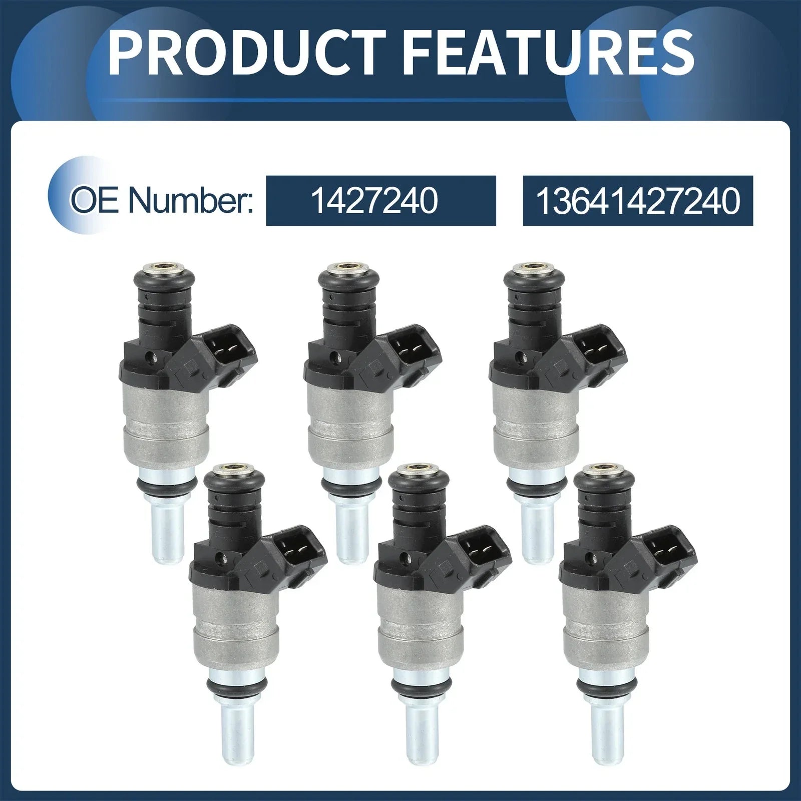 Fuel Injector BMW E60 520i 525i (2007-2010, 2003-2005) 6 pcs