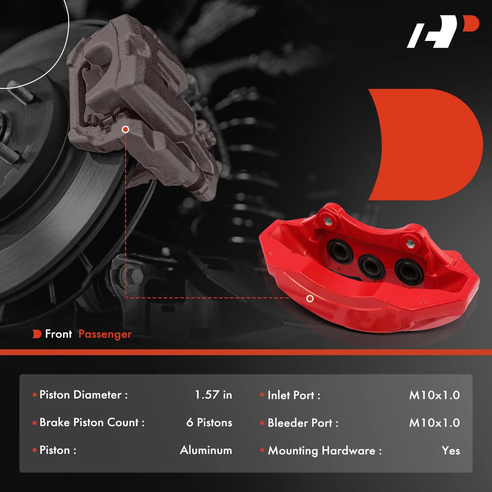 Front Right Disc Brake Caliper for Dodge Durango Jeep Grand Cherokee (1998-2004)