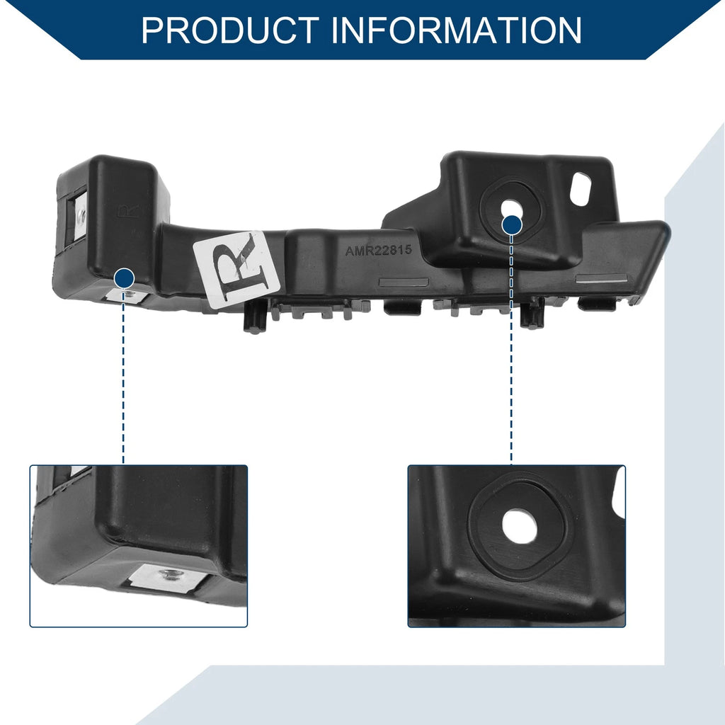 Right Front Bumper Support Bracket for Chevy Malibu (2016–2022) ABS Black