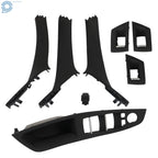 Set of 2 Inner Door Panel Handle Pull Trim Covers for BMW 5 Series (2010-2016)