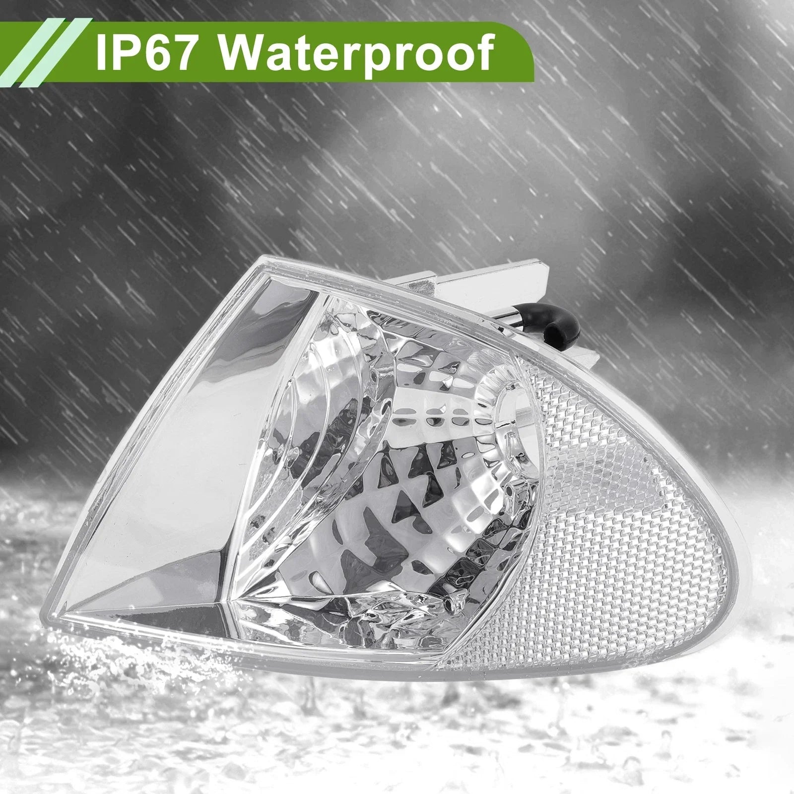 Left Corner Signal Light Cover for BMW 3 Series Clear