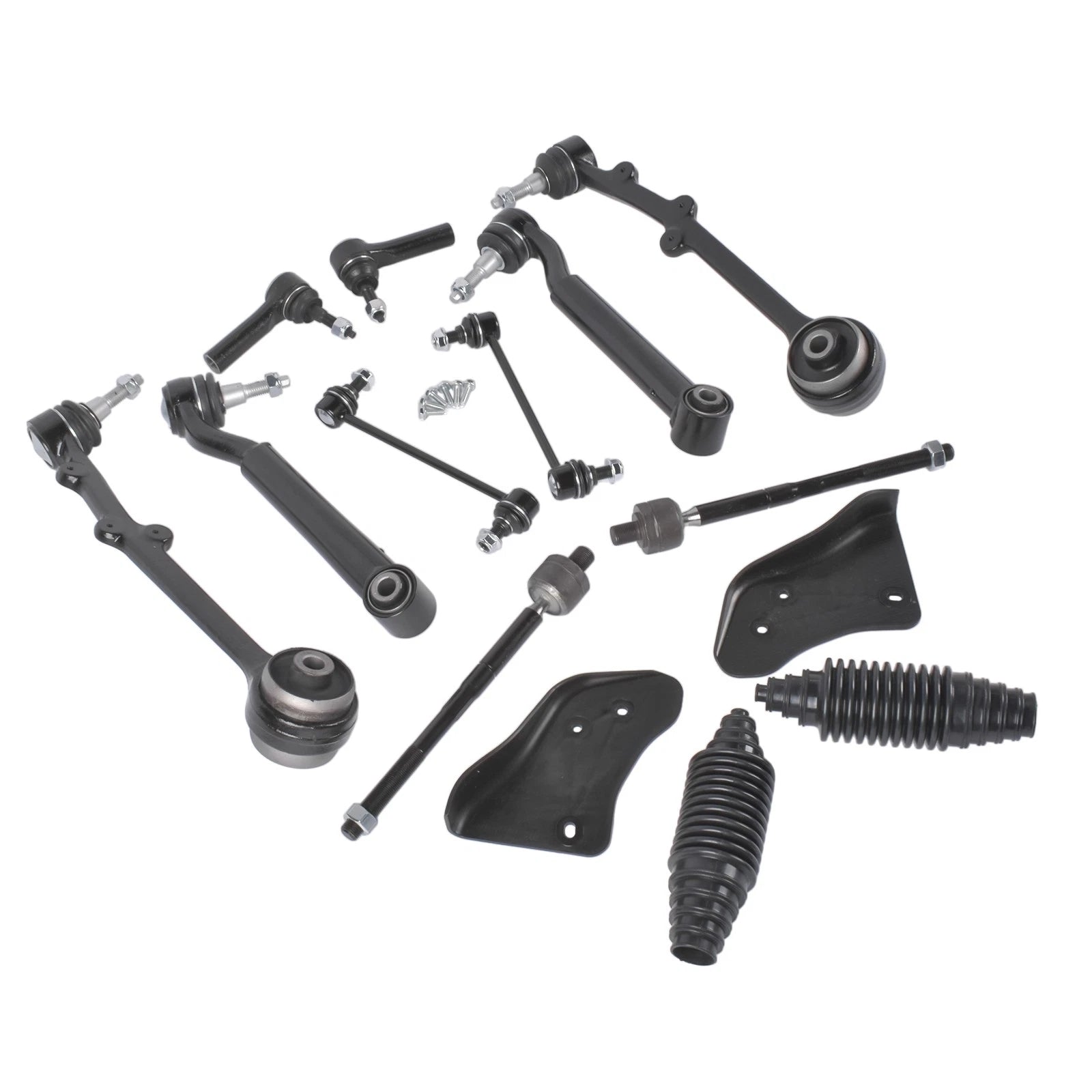 12x Front Lower Control Arm Sway Bar Tie Rods for Ford Mustang (2015–2019)