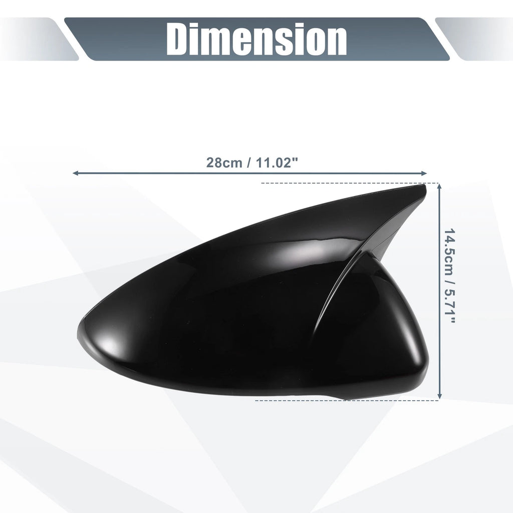 Pair Rearview Mirror Cover Overlay Gloss Black for Kia Forte Cerato K3 (2019–2024)