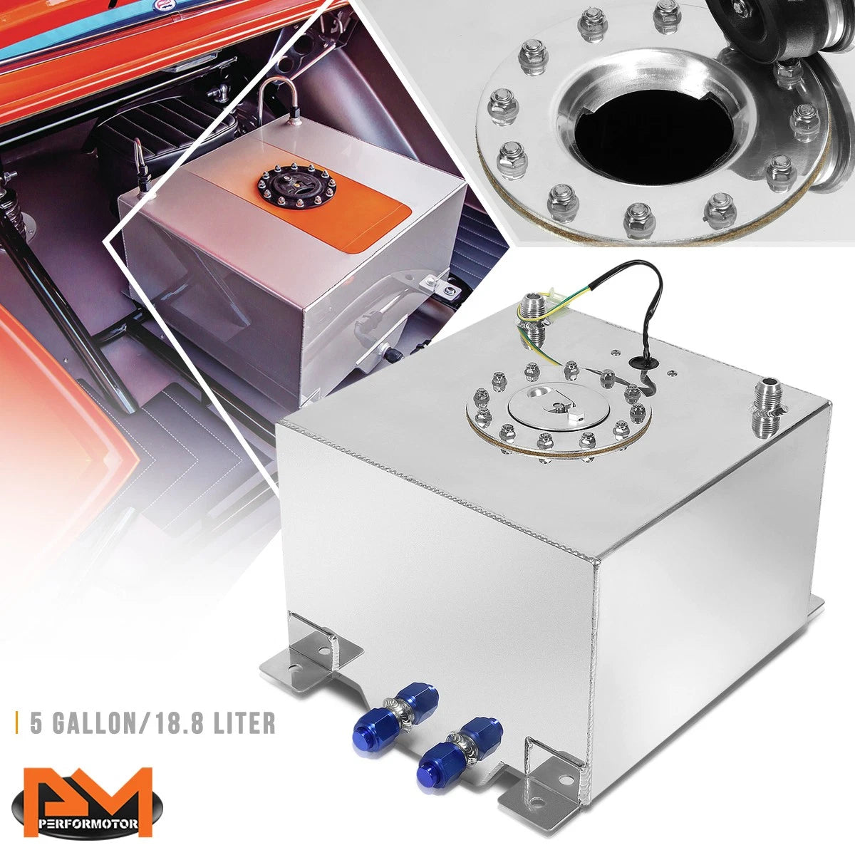 5 Gallon Aluminum Chrome Fuel Cell for Universal Applications