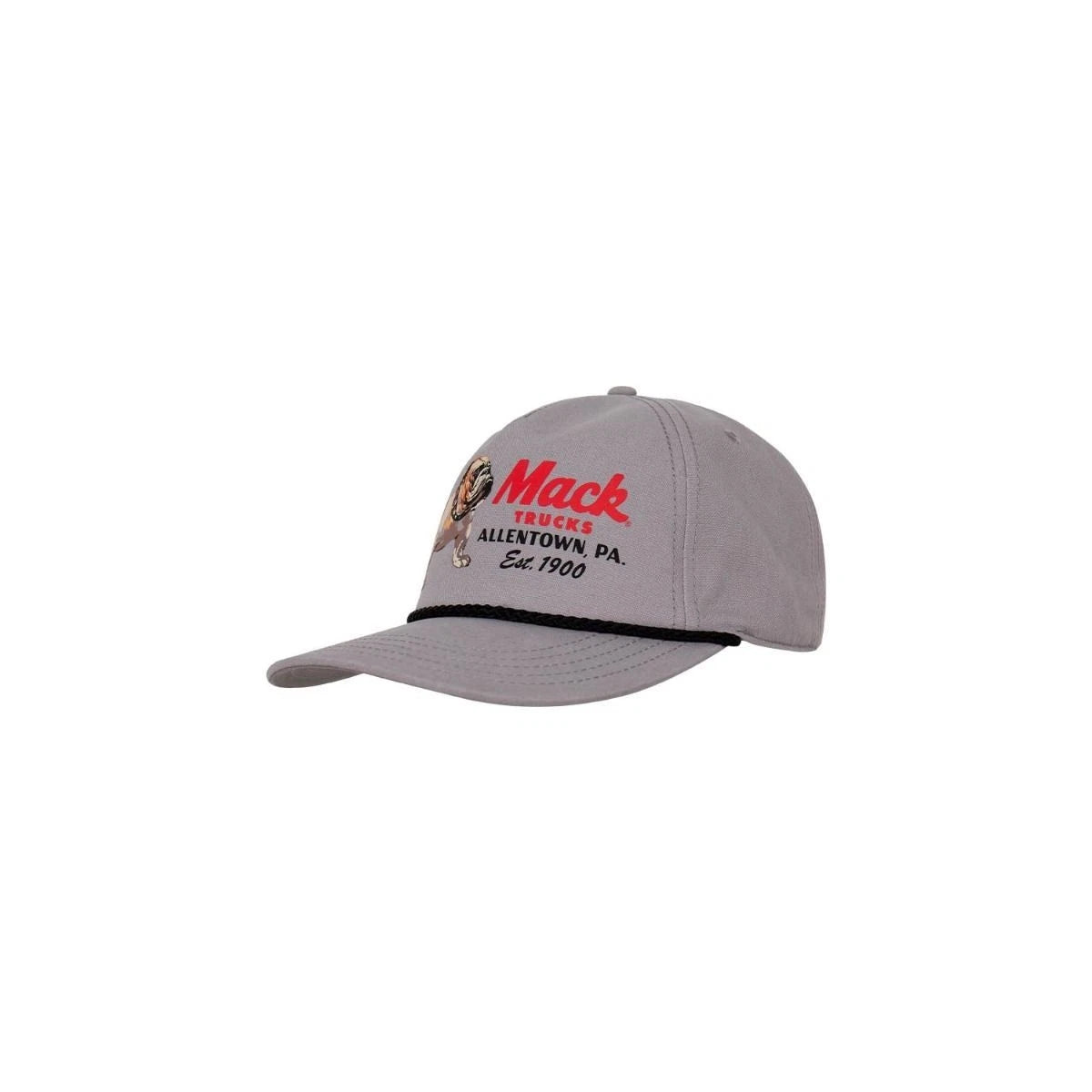 Mack Trucks Baseball Cap Gray with Black Rope Trim (Est 1900)