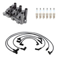 Set of 6 Denso Ignition Coil Wires & Bosch Platinum Spark Plugs for Mustang V6