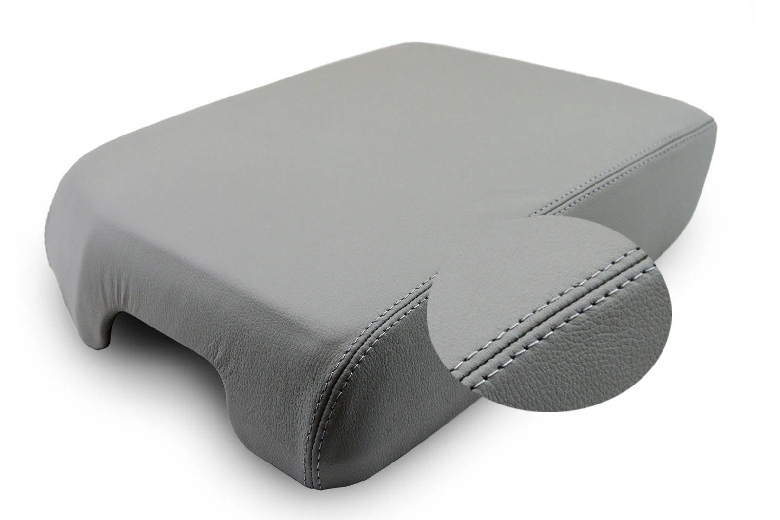 Center Console Armrest Cover for Toyota Sequoia (2008–2019) Gray Leather