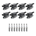 Set of 8 Ignition Coils & NGK Iridium Spark Plugs for Sierra 1500 Tahoe (2000–2006)