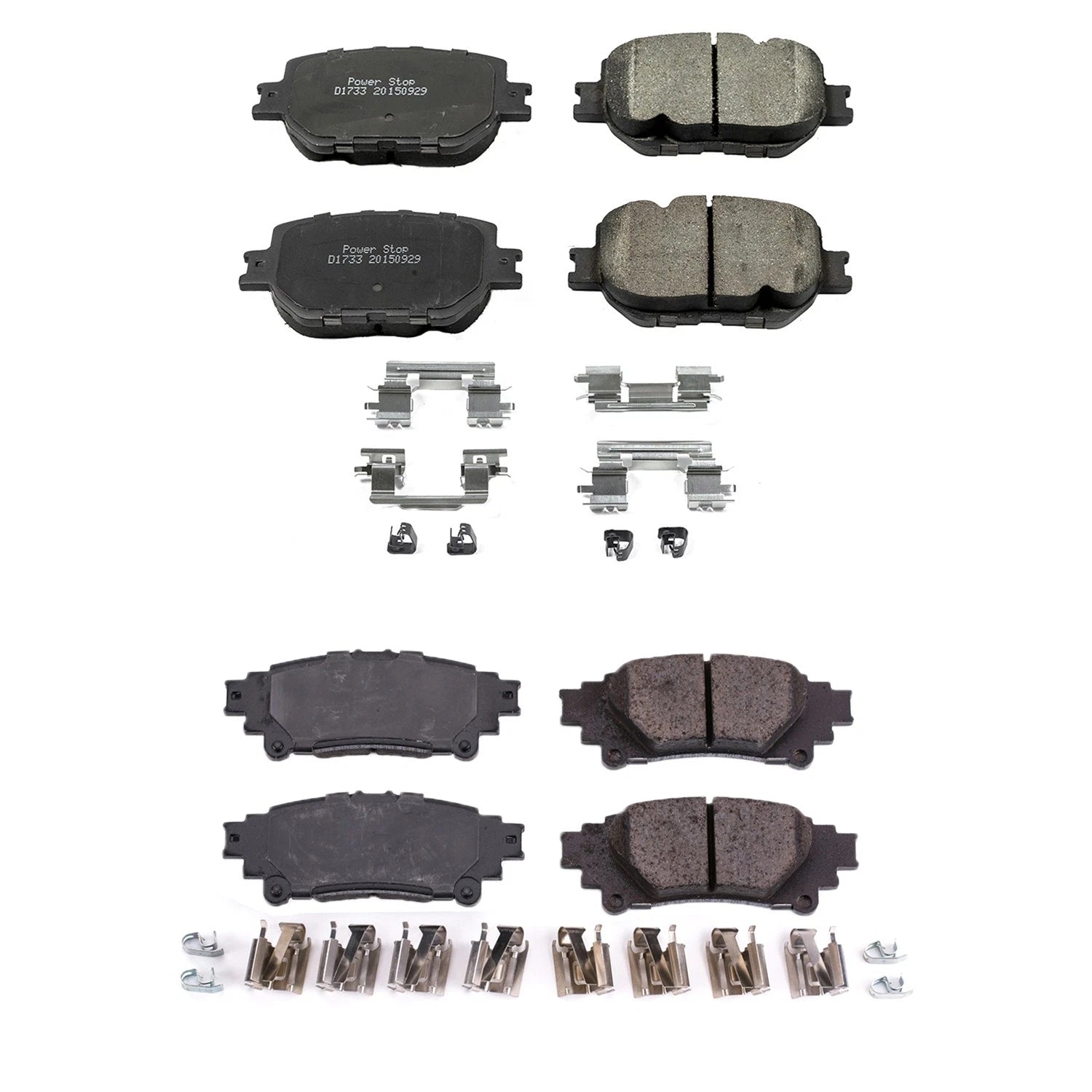 PowerStop Z17 Low-Dust Ceramic Disc Brake Pads Kit for Lexus IS250 (2006–2013)