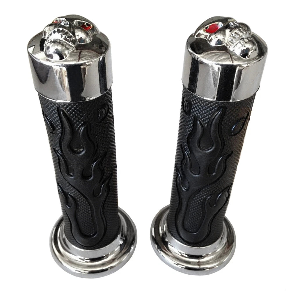 7/8" Black Flame Hand Grips for Ducati 888 849 898 1098 1198 (1991–2018)