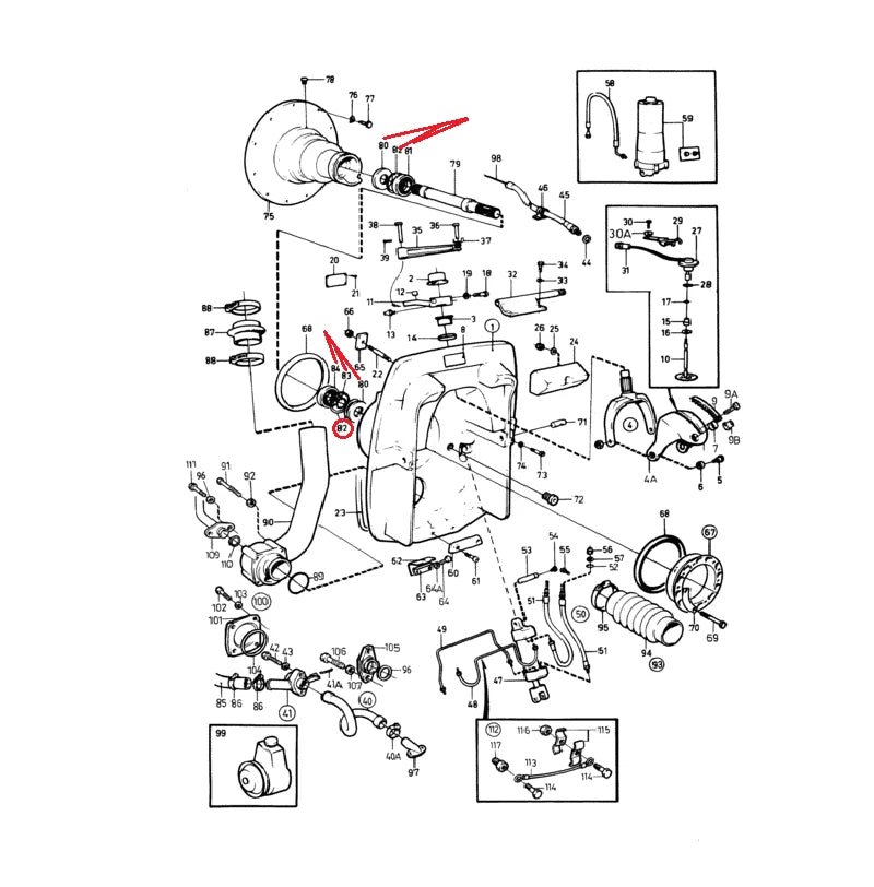 Primary Shaft Repair Kit for Volvo-Penta V8 D30/31 D40/41 (N/A)