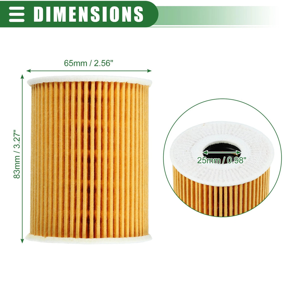 Set of 4 Engine Oil Filters for Kia Telluride (2020–2023) No. 263203CKB0