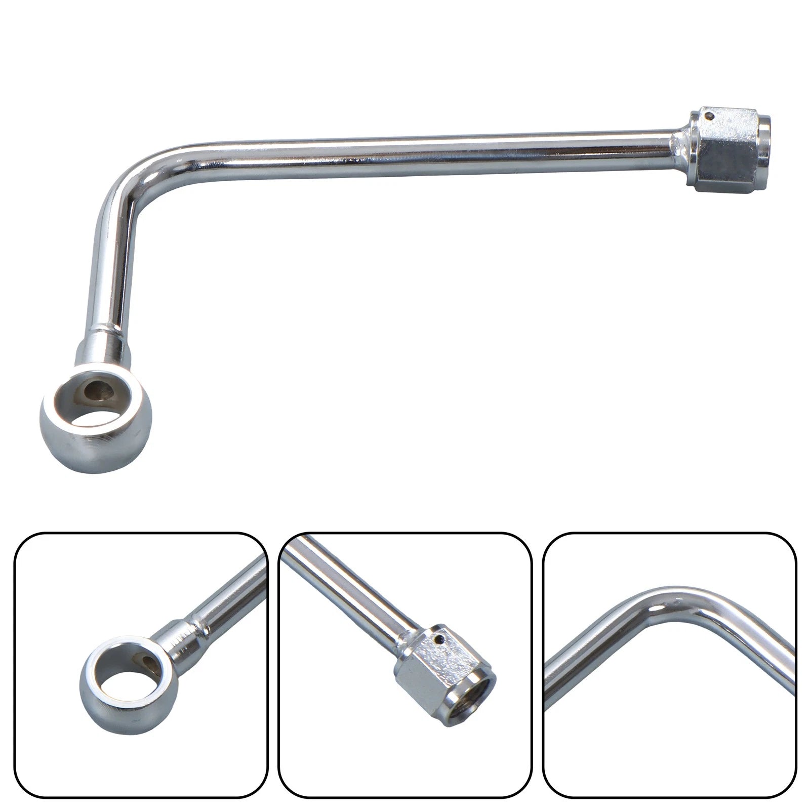 Fuel Line Kit 6AN for Universal Applications (Stainless Steel Chrome)