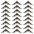 24 Pack Metal Decorative Edge Protectors for Scrapbooks and Frames